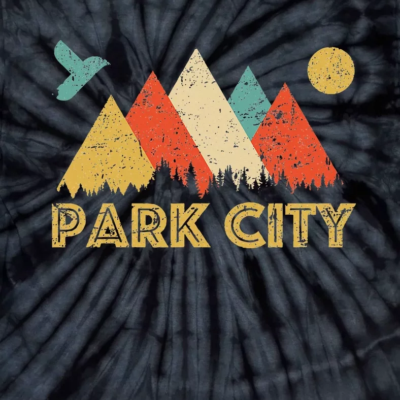 Park City Utah Retro Tie-Dye T-Shirt