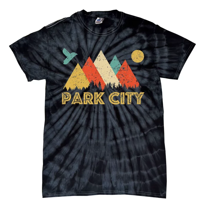 Park City Utah Retro Tie-Dye T-Shirt