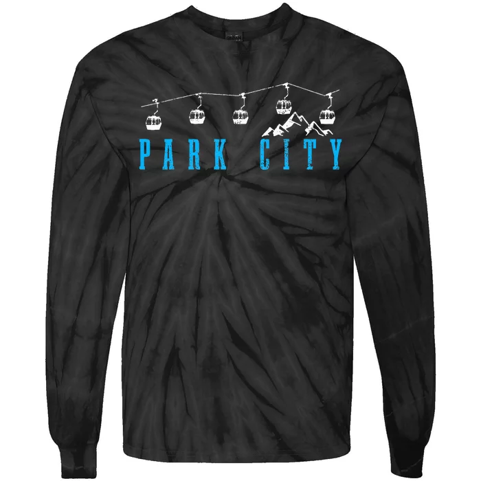 Park City Utah Ski Snowboard Winter Sports Tie-Dye Long Sleeve Shirt