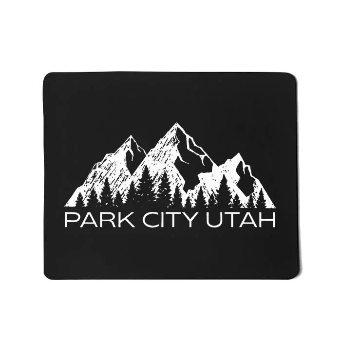 Park City Utah Mountain Souvenir Gift Cool Park City Utah Mousepad