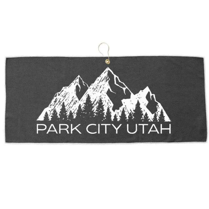 Park City Utah Mountain Souvenir Gift Cool Park City Utah Large Microfiber Waffle Golf Towel