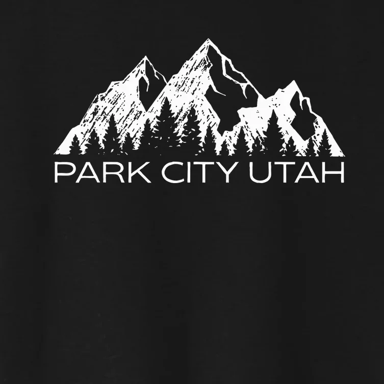 Park City Utah Mountain Souvenir Gift Cool Park City Utah Women's Crop Top Tee