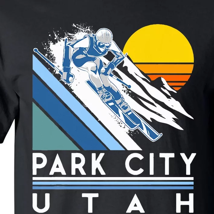 Park City Utah Retro Ski Tall T-Shirt