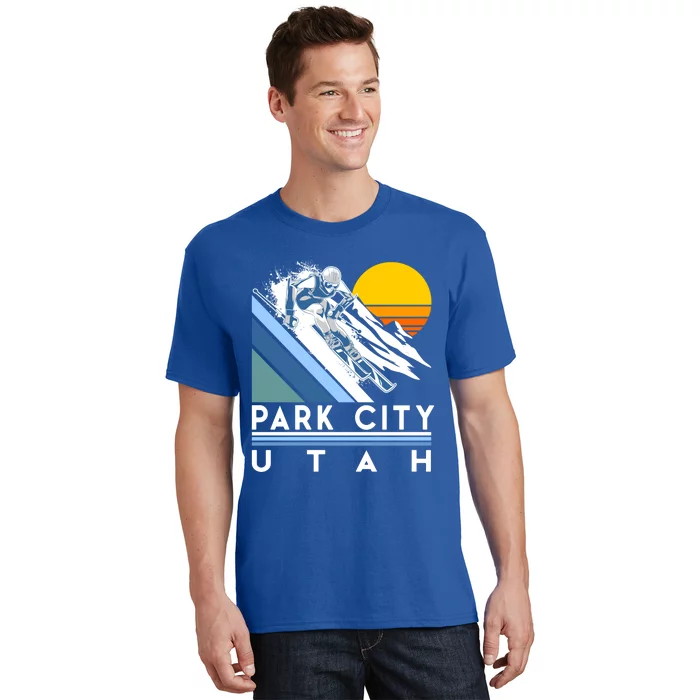 Park City Utah Retro Ski Cute Gift T-Shirt