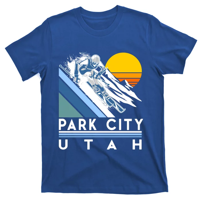 Park City Utah Retro Ski Cute Gift T-Shirt