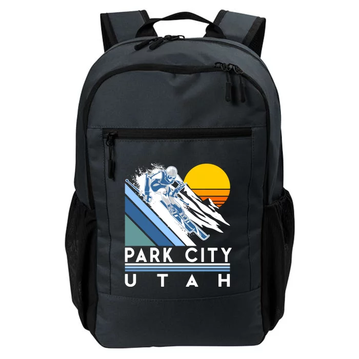 Park City Utah Retro Ski Cute Gift Daily Commute Backpack