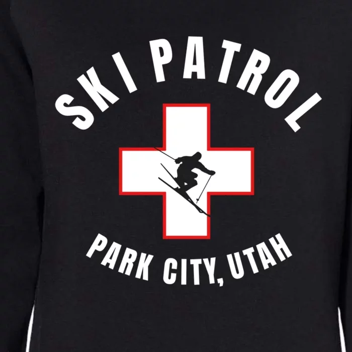 Park City Utah Ski Patrol Gift Womens California Wash Sweatshirt