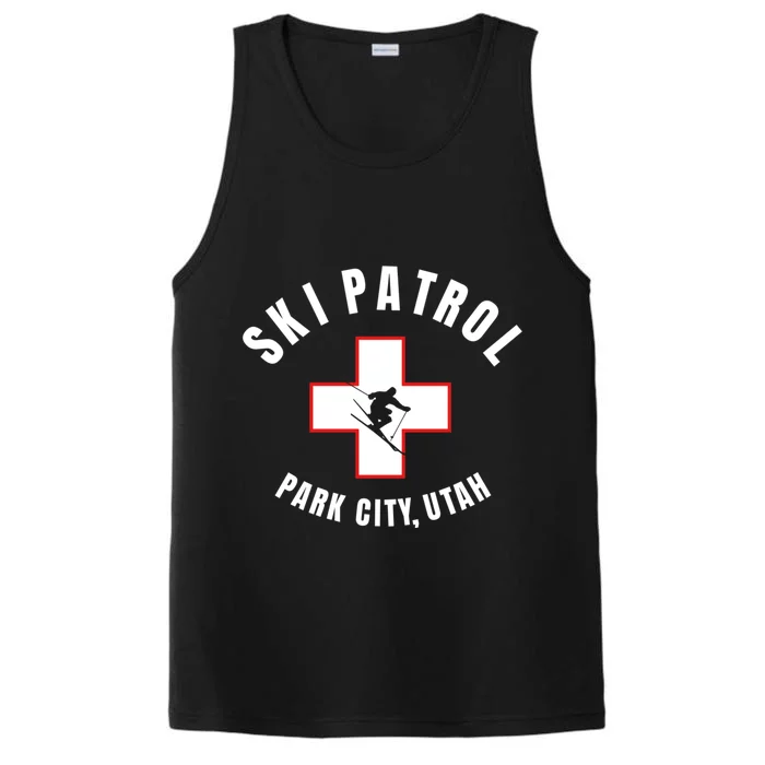 Park City Utah Ski Patrol Gift Performance Tank