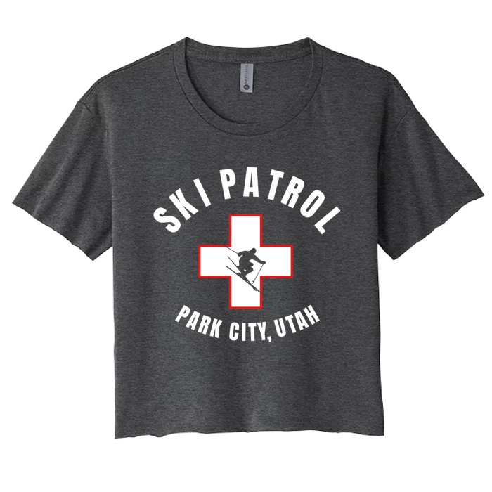 Park City Utah Ski Patrol Gift Women's Crop Top Tee