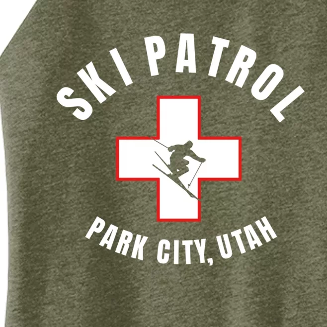 Park City Utah Ski Patrol Gift Women’s Perfect Tri Rocker Tank