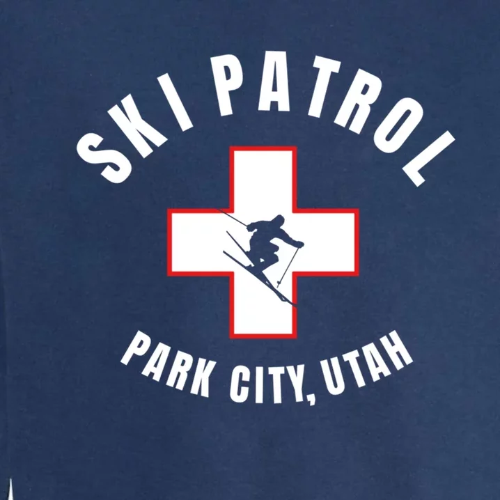 Park City Utah Ski Patrol Gift Garment-Dyed Sweatshirt