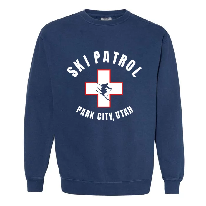 Park City Utah Ski Patrol Gift Garment-Dyed Sweatshirt