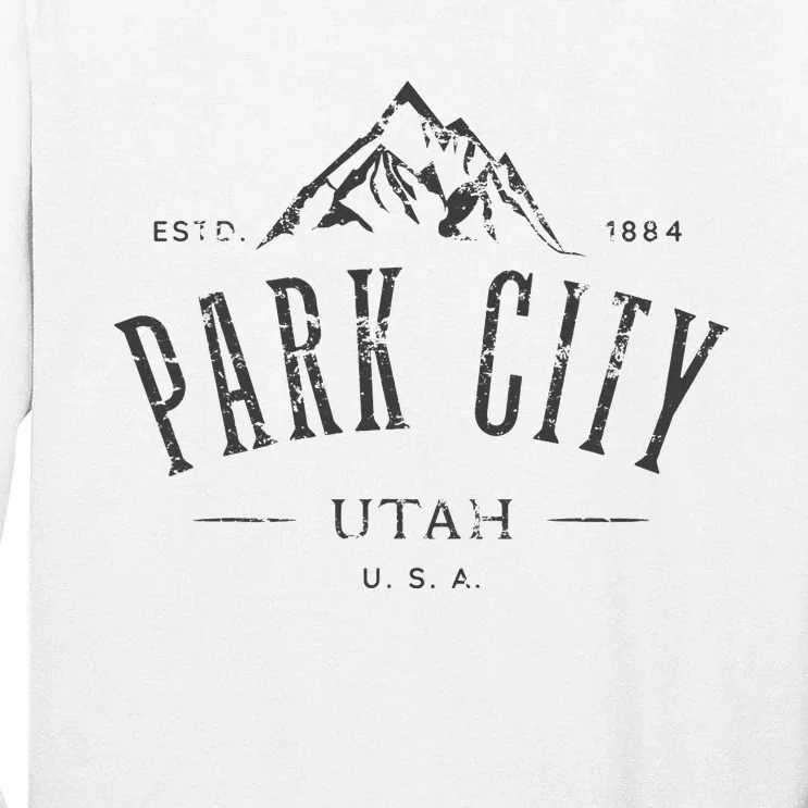 Park City Utah Awesome Mountain Design Souvenir Tall Long Sleeve T-Shirt