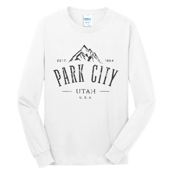 Park City Utah Awesome Mountain Design Souvenir Tall Long Sleeve T-Shirt