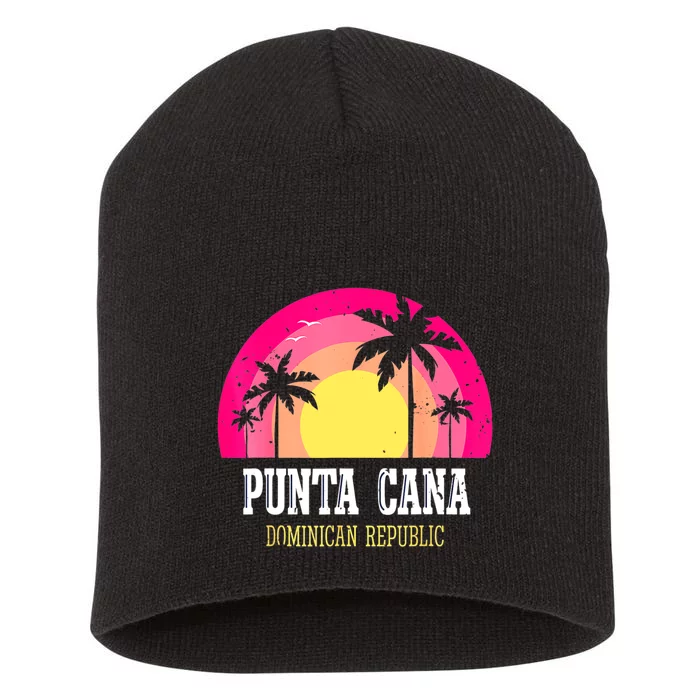 Punta Cana Vacation, Punta Cana Souvenirs Dominican Republic Short Acrylic Beanie