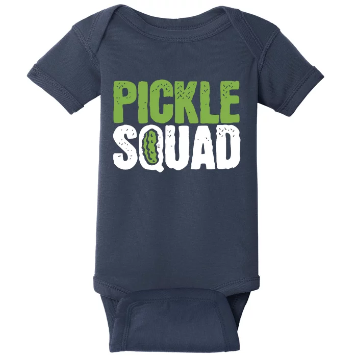 Pickle Cucumber Vegan Squad Green Grocer Baby Bodysuit