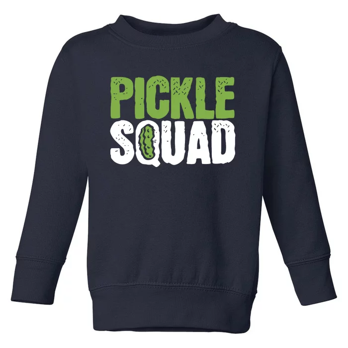 Pickle Cucumber Vegan Squad Green Grocer Toddler Sweatshirt