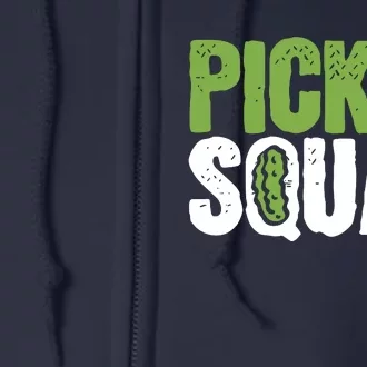 Pickle Cucumber Vegan Squad Green Grocer Full Zip Hoodie