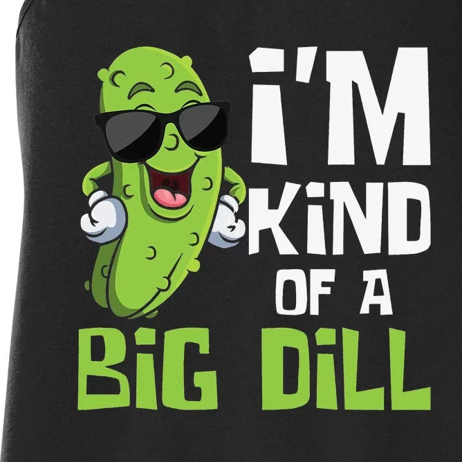 Pickle Cucumber Vegan I'm Kind Of A Big Dill Women's Racerback Tank