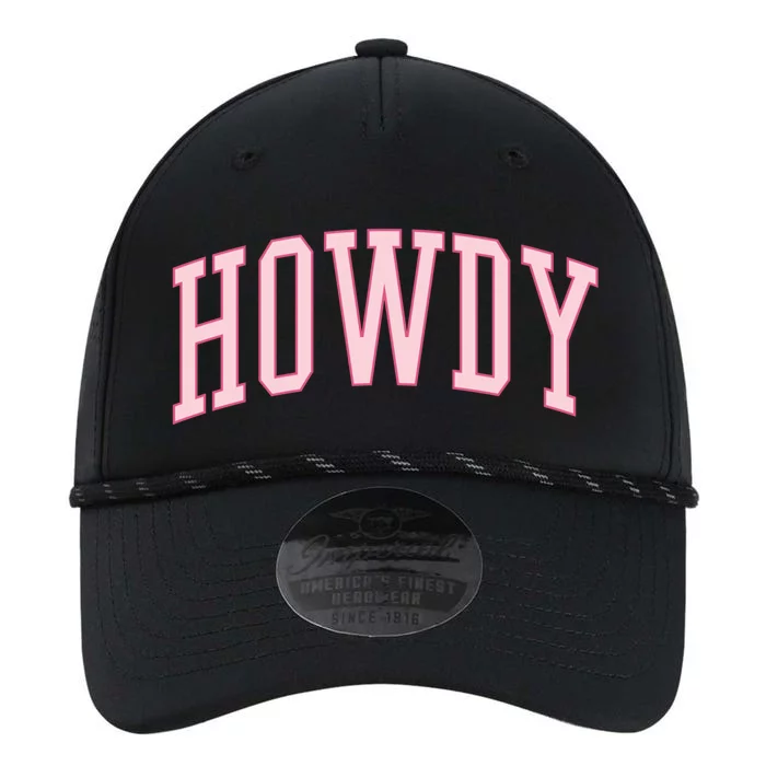 Preppy Cowgirl Varsity Pink Howdy Gift Performance The Dyno Cap