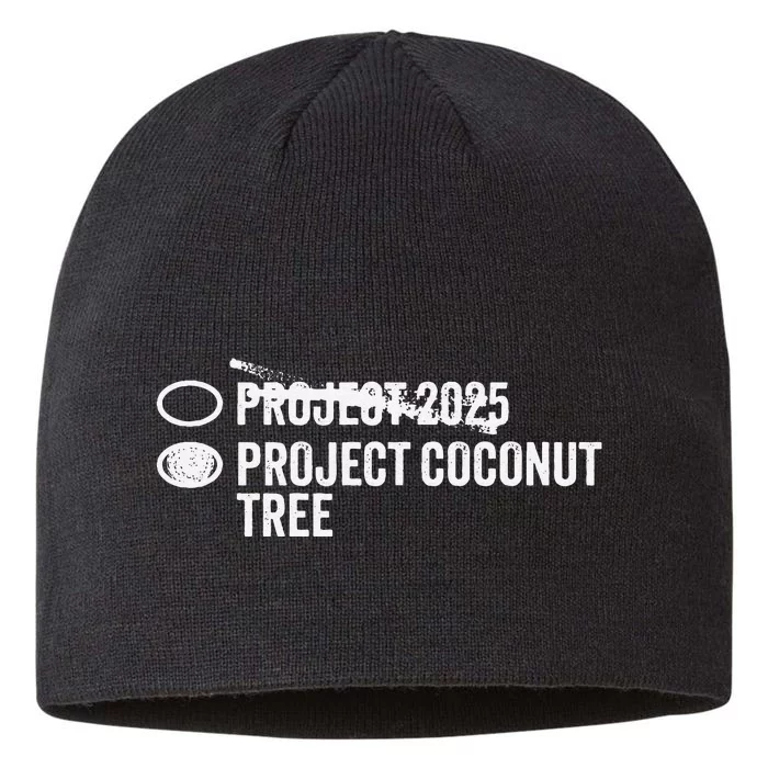 Project Coconut Vs Project 2025 Funny Voting Ballot 8 1/2in Sustainable Knit Beanie