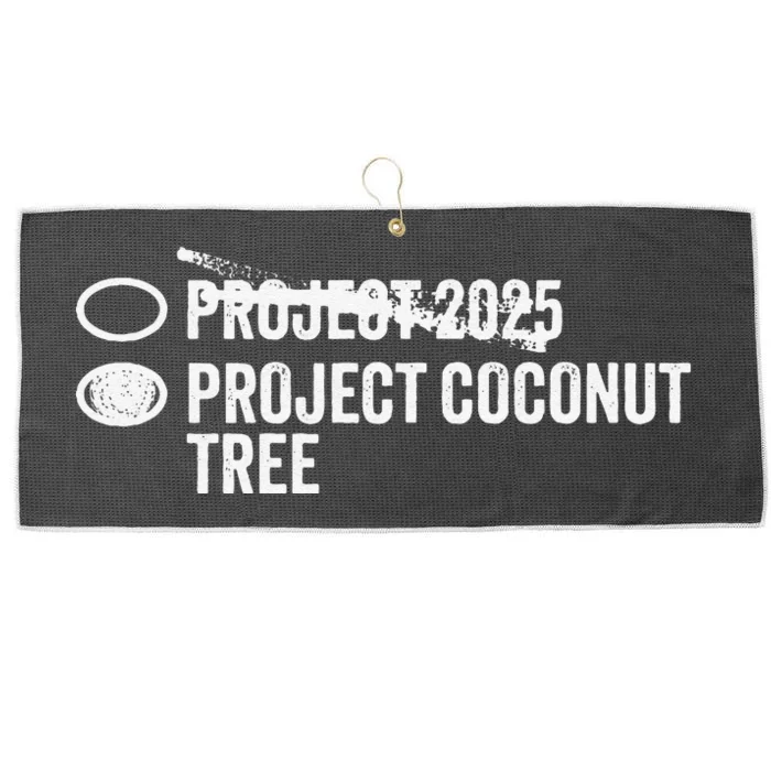 Project Coconut Vs Project 2025 Funny Voting Ballot Large Microfiber Waffle Golf Towel