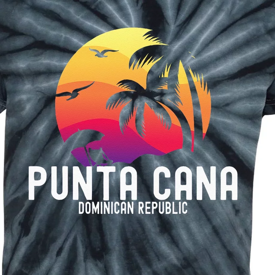 Punta Cana Vacation Punta Cana Souvenirs Dominican Republic Kids Tie-Dye T-Shirt