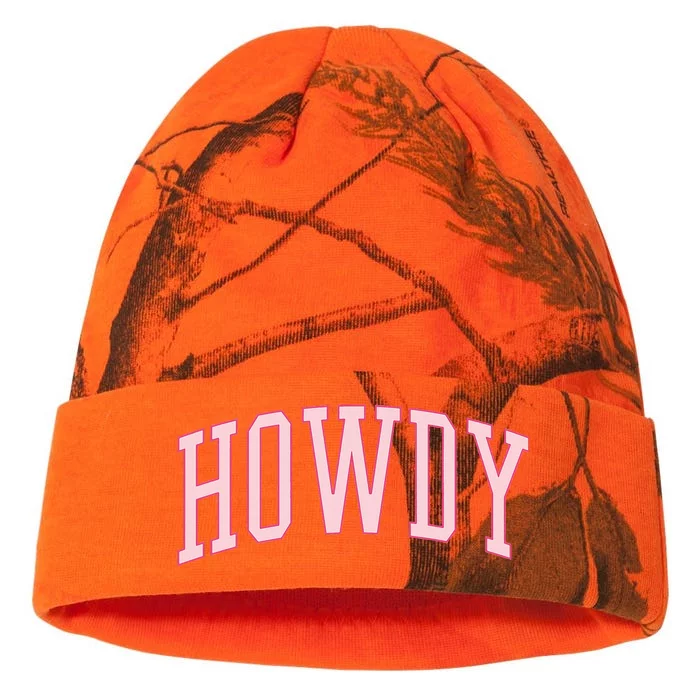 Preppy Cowgirl Varsity P.I.N.K Howdy Kati - 12in Camo Beanie