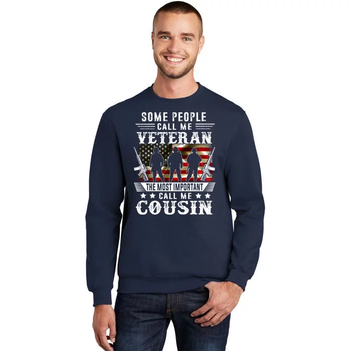 Proud Cousin Veteran American Flag Gifts VeteranS Day Sweatshirt