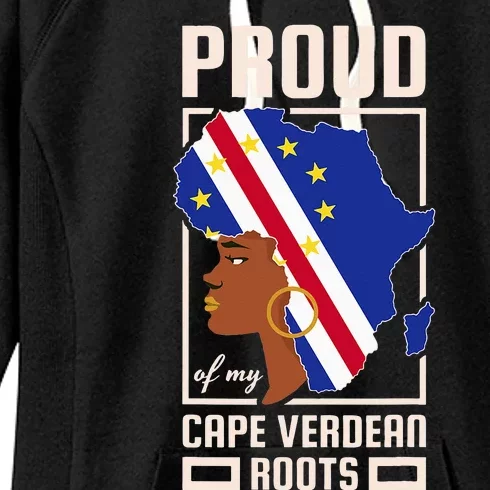 Proud Cape Verdean Roots Black History Month Cape Verde Women's Fleece Hoodie