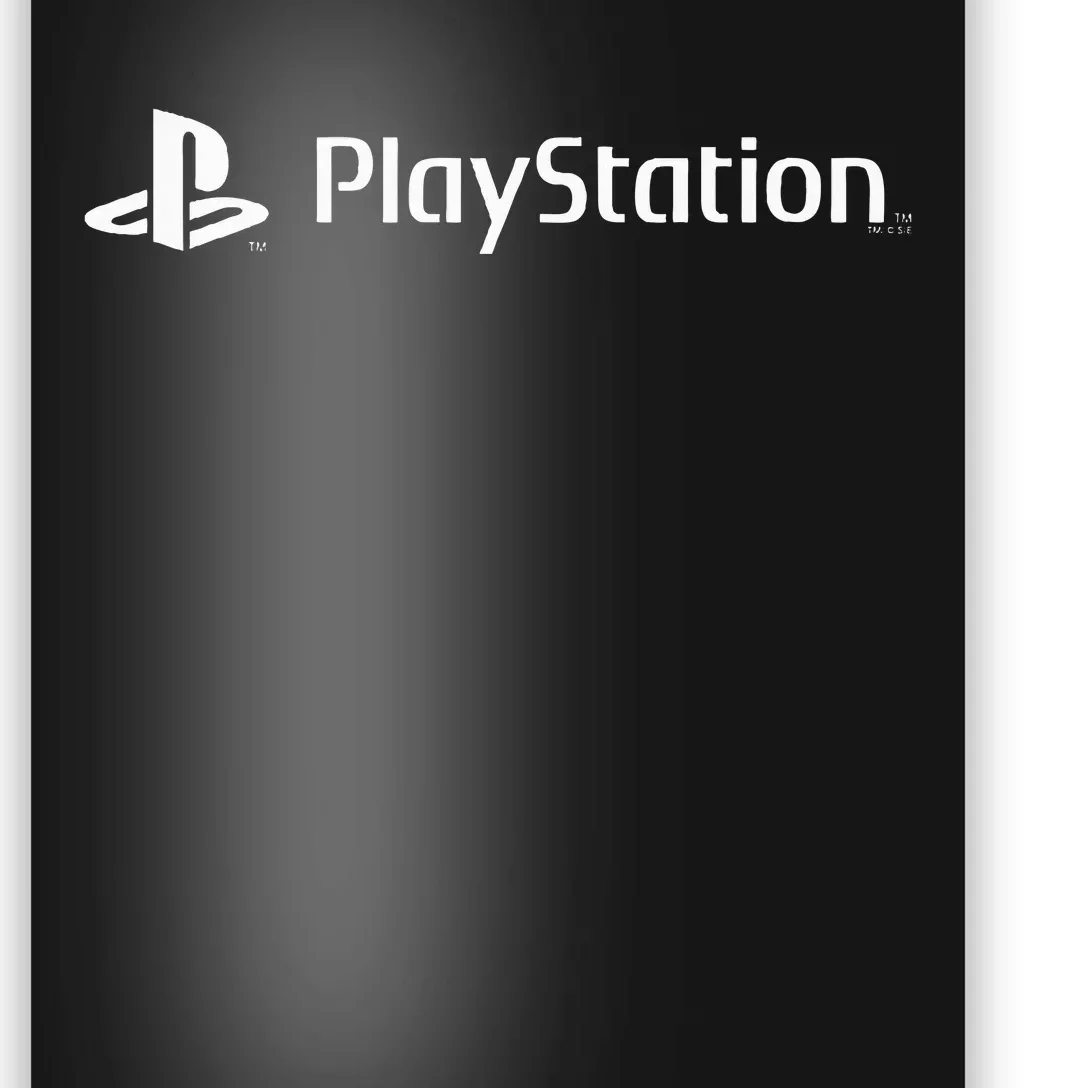 Playstation Classic White Gaming Logo Start Gaming Today Poster