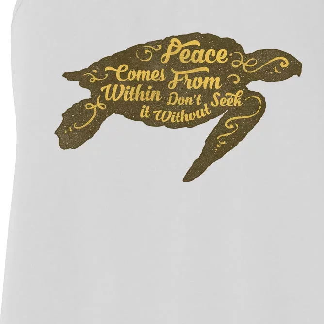 Peace Comes Within Women's Racerback Tank