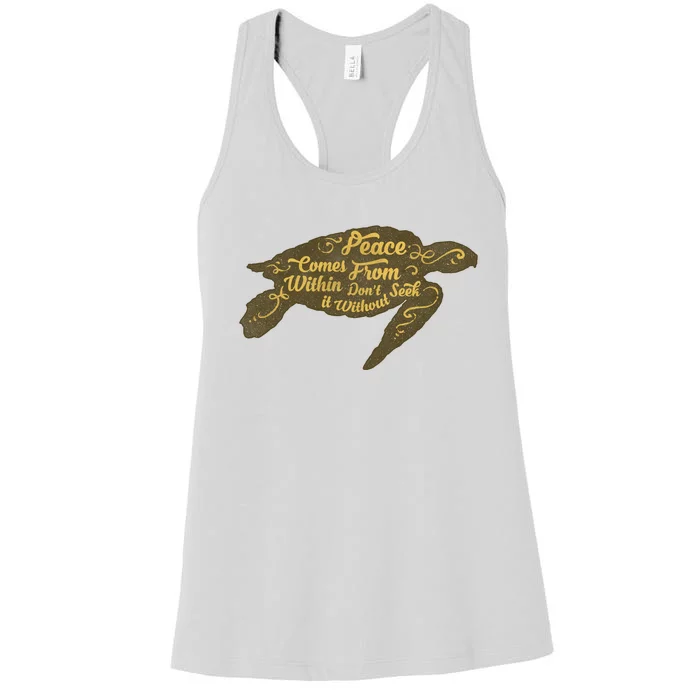 Peace Comes Within Women's Racerback Tank