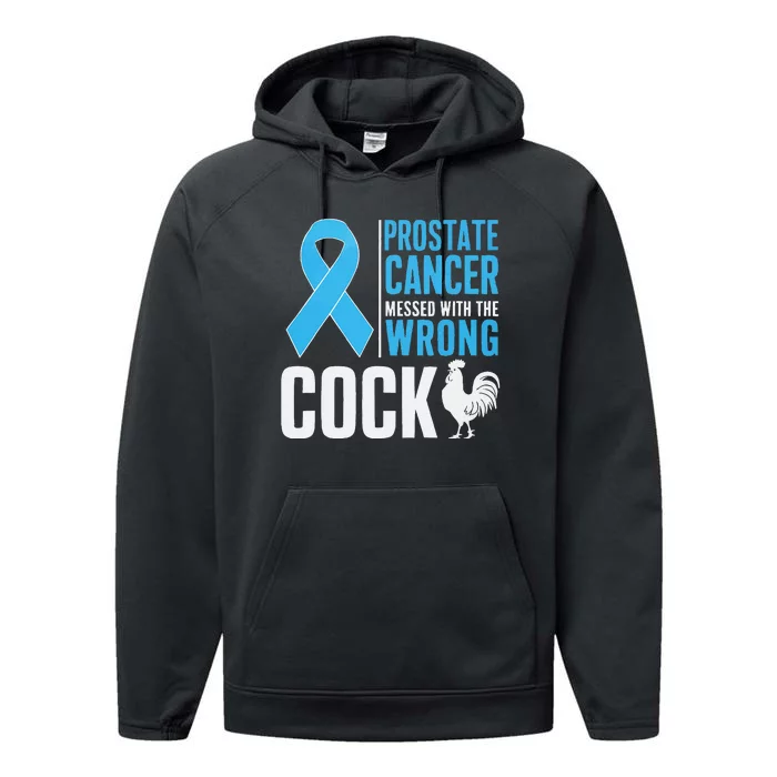 Prostate Cancer Warrior Prostate Cancer Awareness Performance Fleece Hoodie