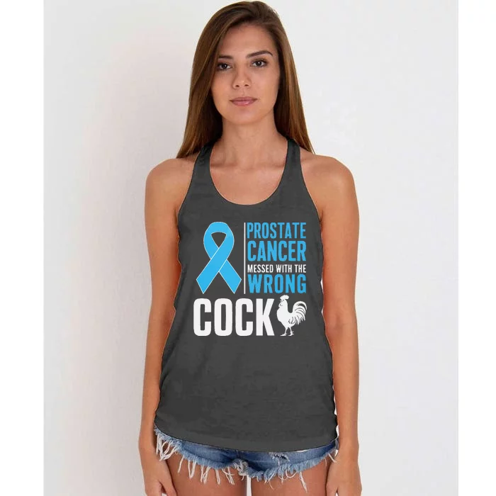 Prostate Cancer Warrior Prostate Cancer Awareness Women's Knotted Racerback Tank