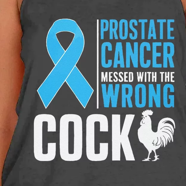 Prostate Cancer Warrior Prostate Cancer Awareness Women's Knotted Racerback Tank