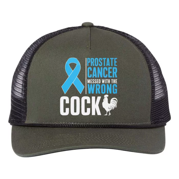 Prostate Cancer Warrior Prostate Cancer Awareness Retro Rope Trucker Hat Cap