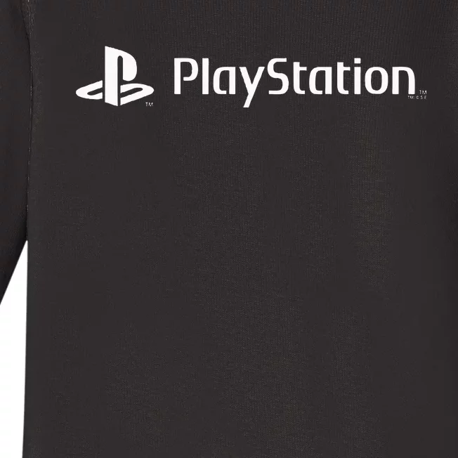 Playstation Classic White Gaming Logo Start Gaming Today Baby Long Sleeve Bodysuit