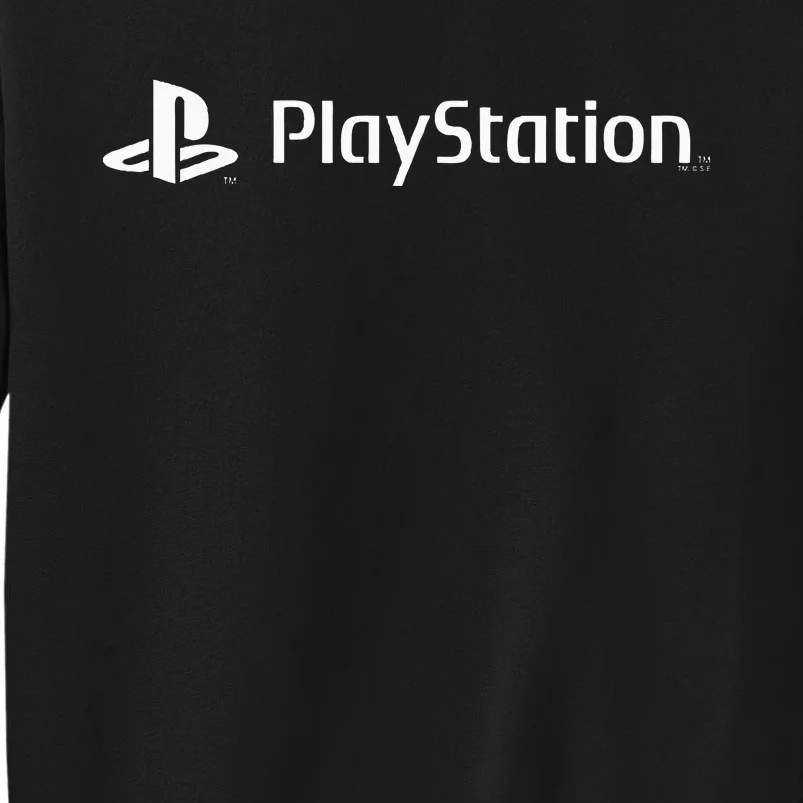 Playstation Classic White Gaming Logo Start Gaming Today Tall Sweatshirt