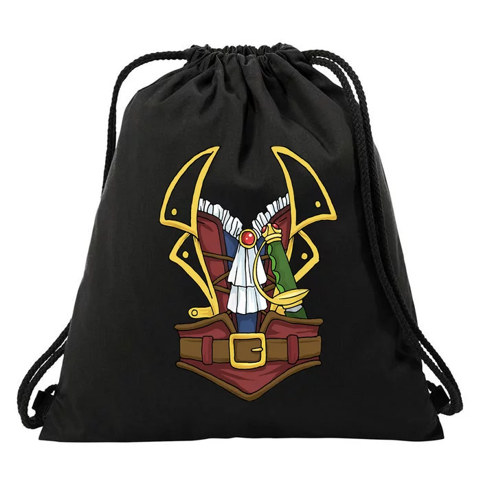 Pirate Costume Wo Drawstring Bag