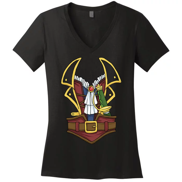 Pirate Costume Wo Women's V-Neck T-Shirt