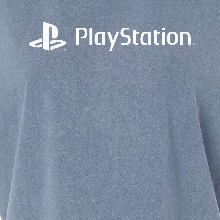 Playstation Classic White Gaming Logo Start Gaming Today Garment-Dyed Women's Muscle Tee