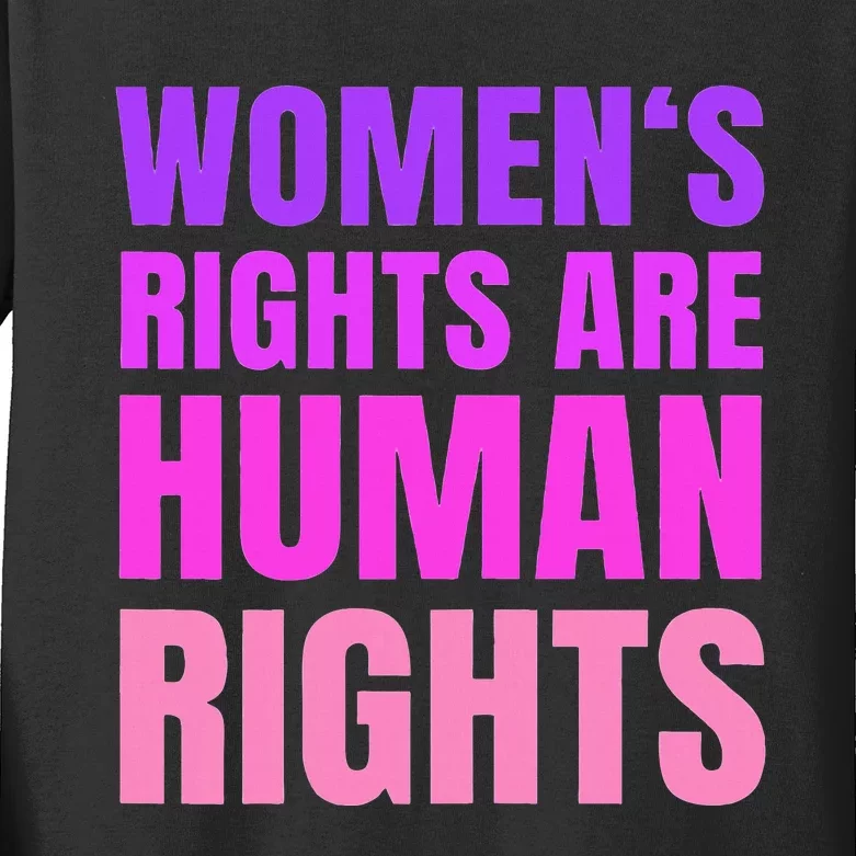 P.R.O Choice Women Rights Feminist Protest Kids Long Sleeve Shirt