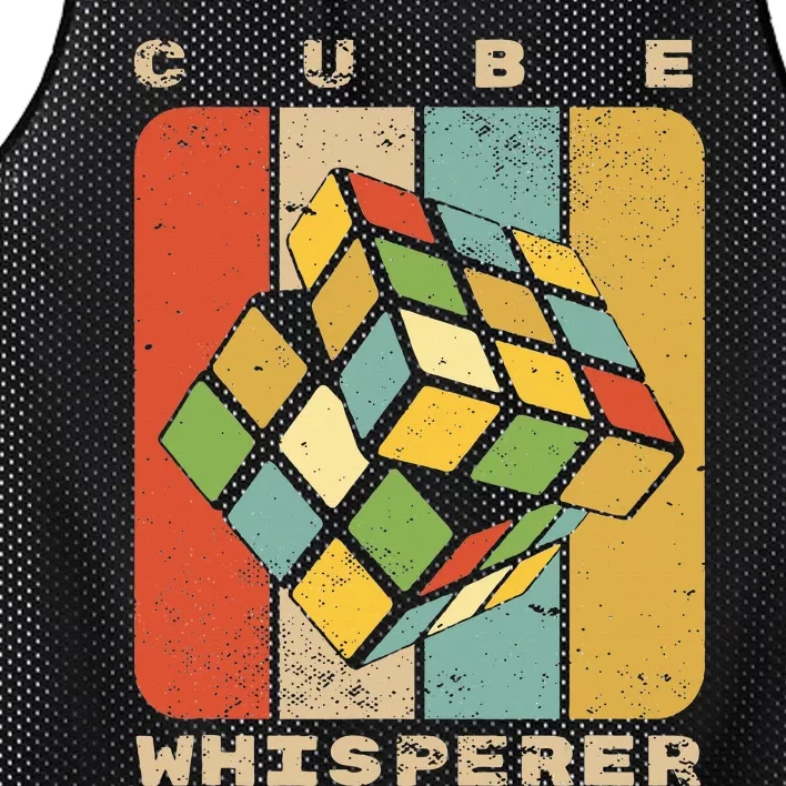 Puzzle Cube Whisperer Vintage Speed Cubing Math Mesh Reversible Basketball Jersey Tank