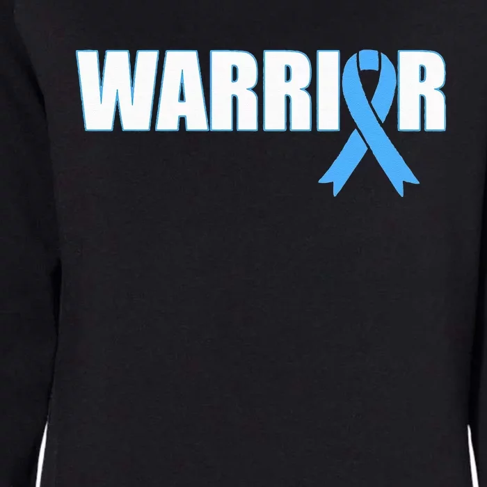 Prostate Cancer Warrior Light Blue Ribbon Womens California Wash Sweatshirt