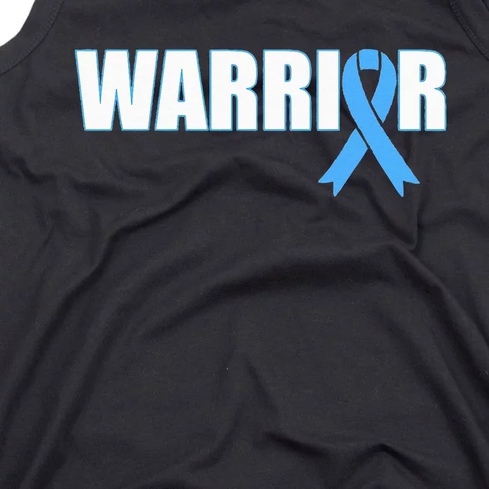 Prostate Cancer Warrior Light Blue Ribbon Tank Top