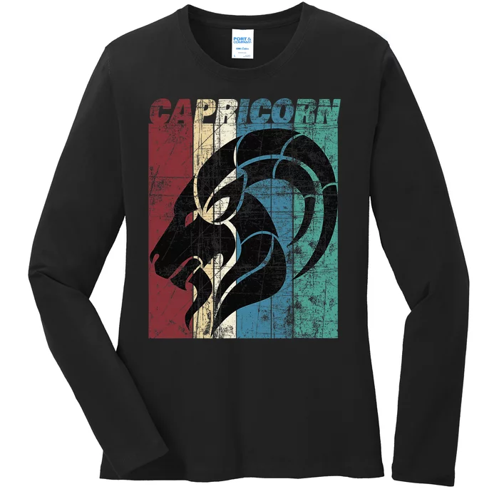 Proud Capricorn Zodiac Characteristics Gifts Astrology Sign Ladies Long Sleeve Shirt