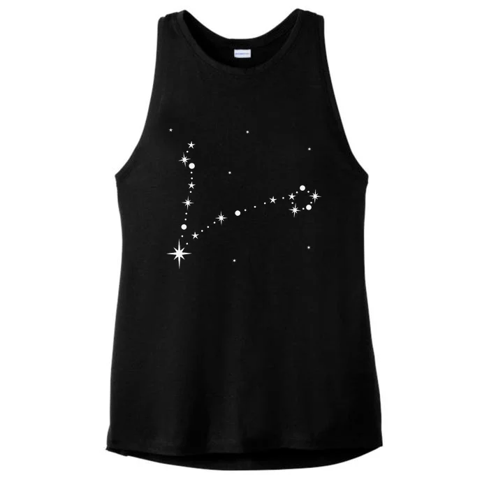 Pisces Constellation Zodiac Ladies Tri-Blend Wicking Tank