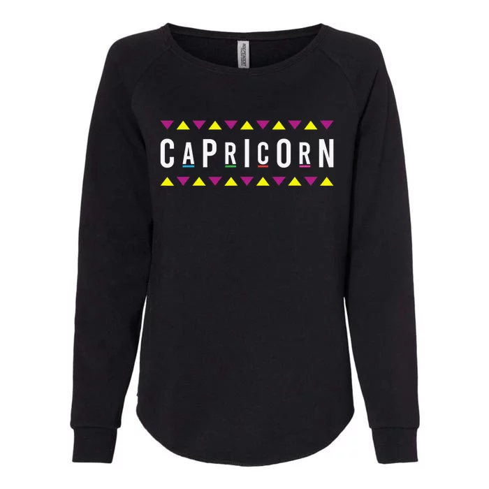 Proud Capricorn Zodiac Characteristics Gifts Astrology Sign Womens California Wash Sweatshirt