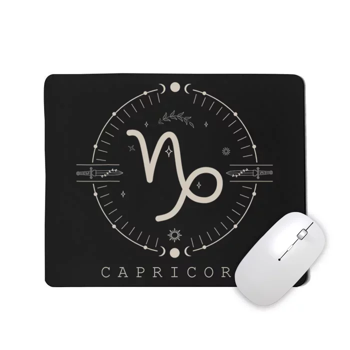 Proud Capricorn Zodiac Characteristics Gifts Astrology Mousepad